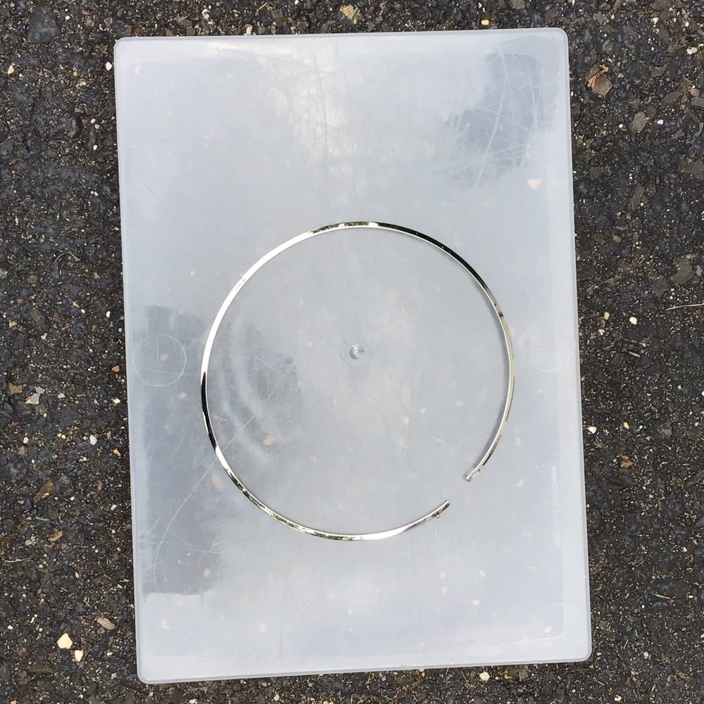 Silver hoop necklace OS